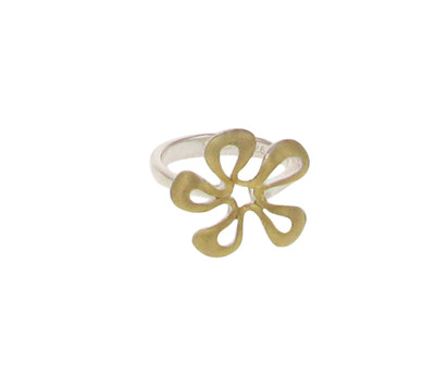Silver and Gold vermeil flower ring