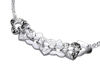 Silver Corazon Necklace