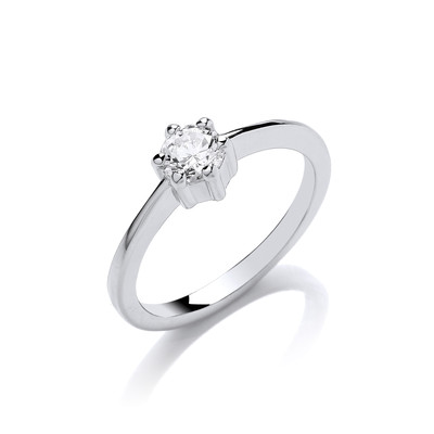 The Only Cubic Zirconia Solitaire Ring