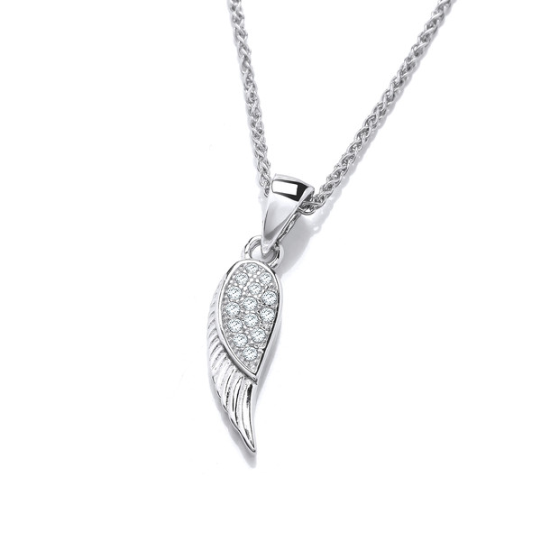 'Angel Watching Over You' Silver Pendant without Chain
