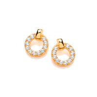 Gold Vermeil and Rose Gold Earrings