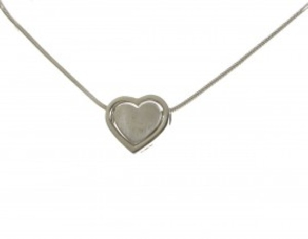 Sterling Silver Friendship Heart Pendant without Chain
