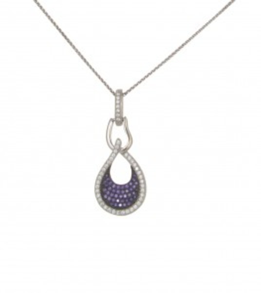 Sterling Silver and Amethyst Delight Pendant