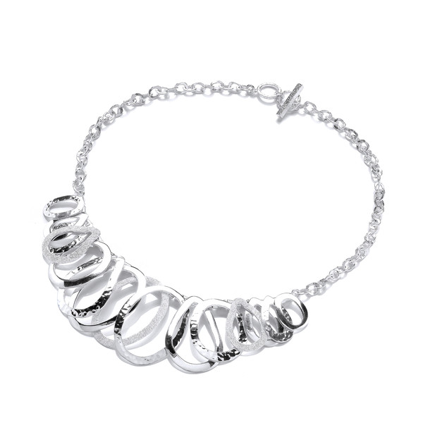 'Be Bold' Silver Loops Necklace