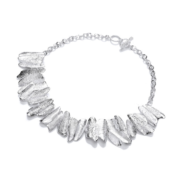 Curves of Decadence Silver Necklace
