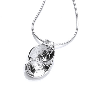 Silver Oyster Shell Pendant