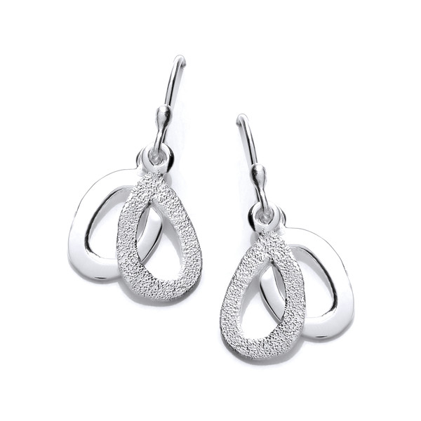 Silver Ovals of Delight Earrings