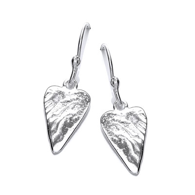 'Straight from the Heart' Silver Earrings