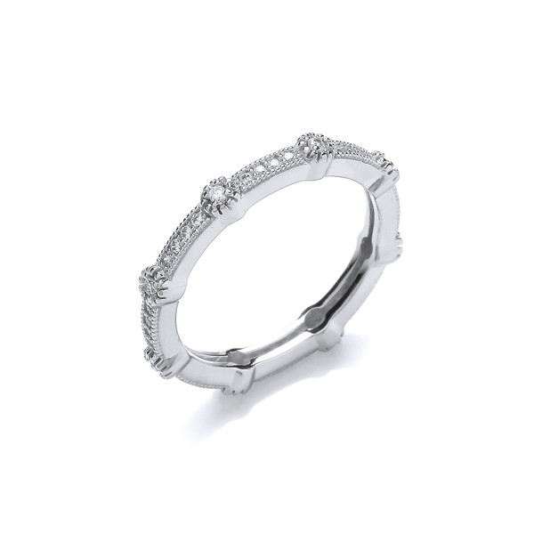 Fine Cubic Zirconia Band Ring