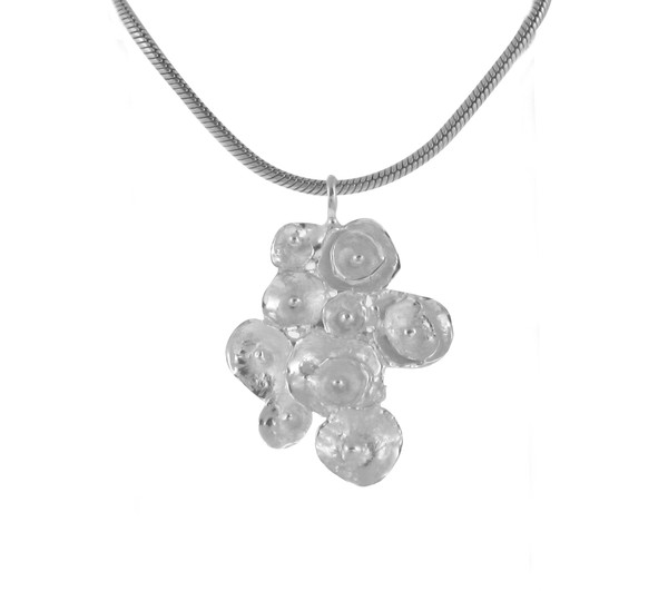 Rosie Posy Pendant with 18 - 20" Silver Chain