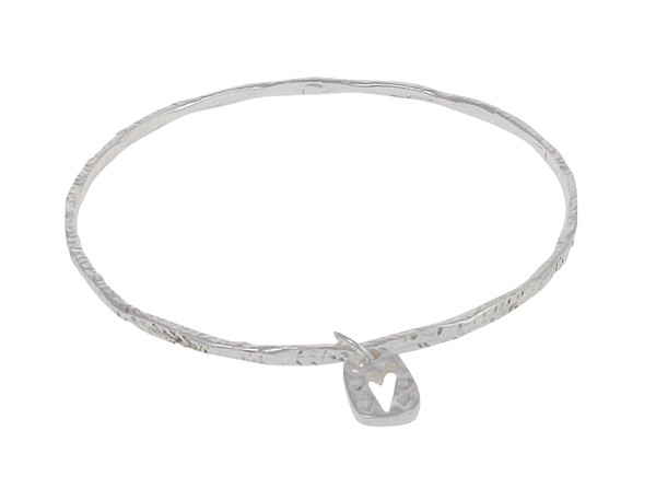 Have a Heart Silver Bangle