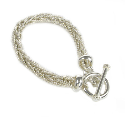 Sterling Silver Multi-Strand Rope Bracelet