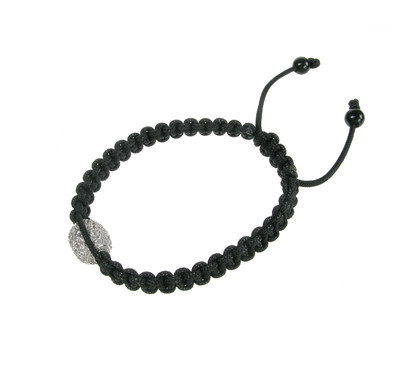 Large CZ Bead Friendship Bracelet