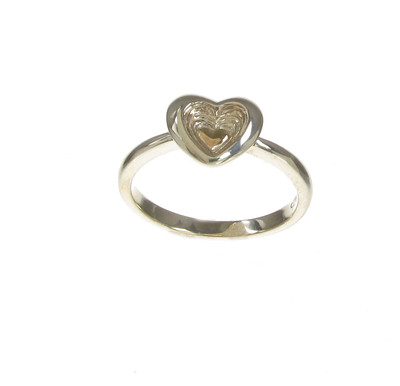 Hearts within Hearts Silver Ring