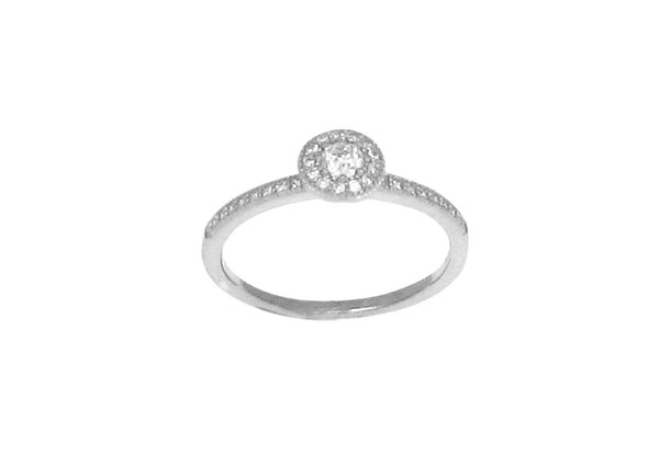 I'm Cute CZ Solitaire Ring