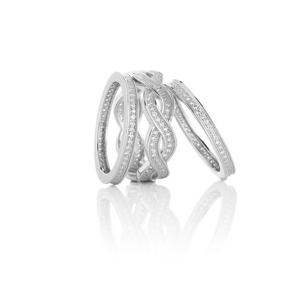 Our Favourite Silver & Cubic Zirconia Stacking Rings