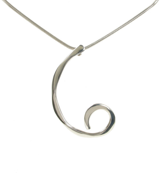 Sterling Silver Number Six Pendant with 16 - 18" Silver Chain