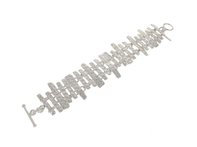 Silver Country Fence Bracelet