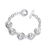 Mother of Pearl and Pearl Bracelets