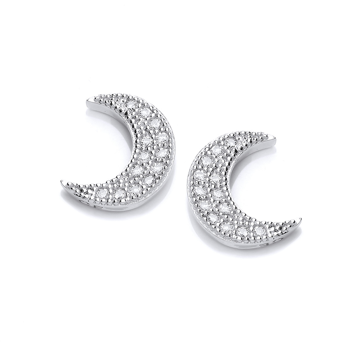 Mama Crescent Moon Stud Earrings | 18kt Solid Gold – Shop Lune Global  Private Limited