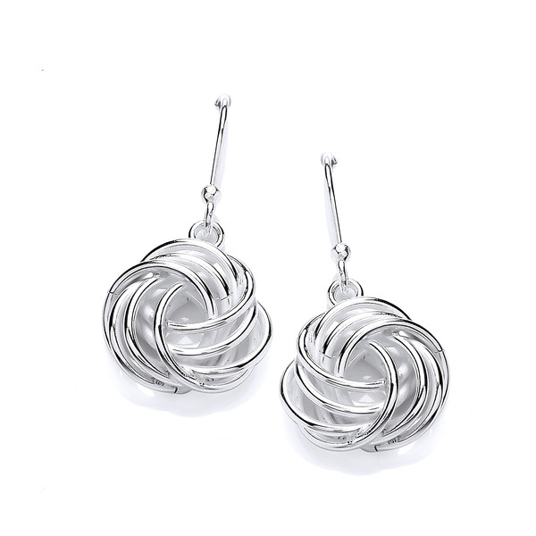 Silver Swirly Curly Earrings