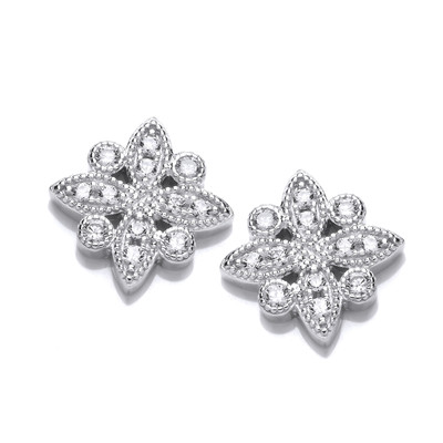 Cubic Zirconia Bright Star Earrings