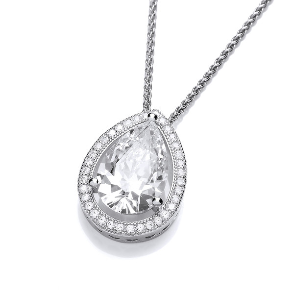 Cubic Zirconia Crown Jewels Pendant without Chain