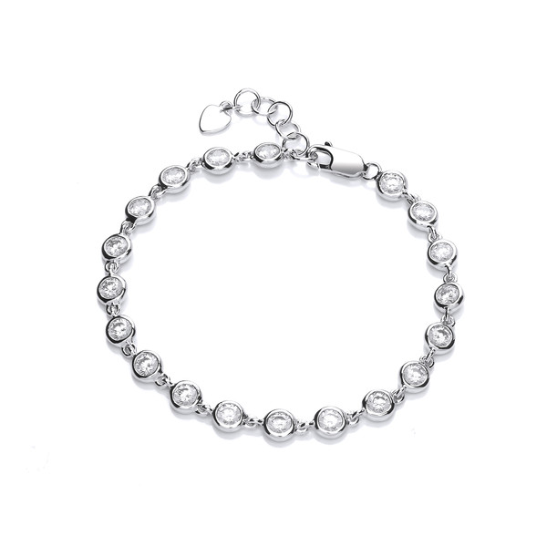 So Sweet Silver and CZ Bracelet - Cavendish French