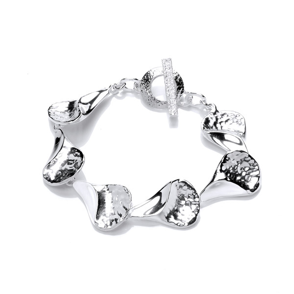 Molton Silver Hearts Bracelets