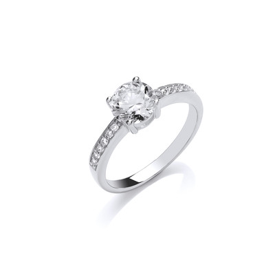 All Sparkle Solitaire Ring