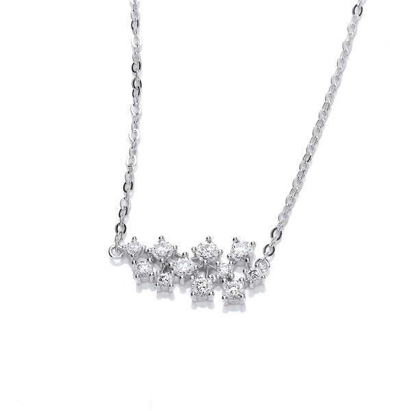 Silver and CZ Constellation Necklace