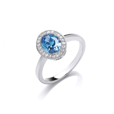 Timeless Elegance Blue Topaz Ring