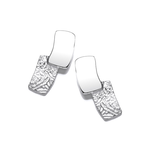 Silver Stepping Stones Earrings