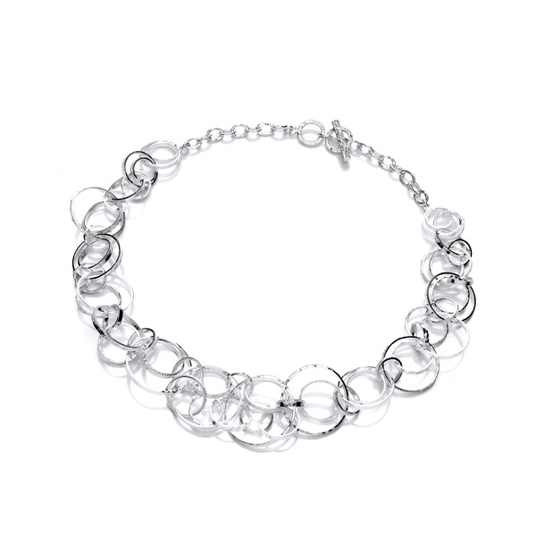 Silver Circles Galore Necklace