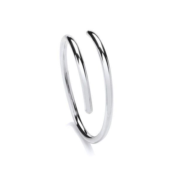 Sterling Silver Smooth Cleo Bangle