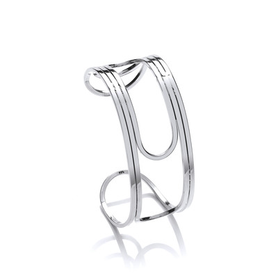 Sterling Silver Paperclip Bangle