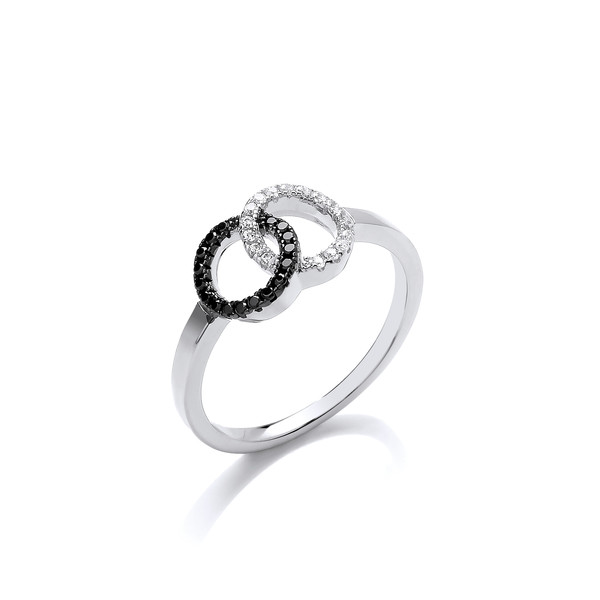 Silver & Cubic Zirconia Friendship Ring
