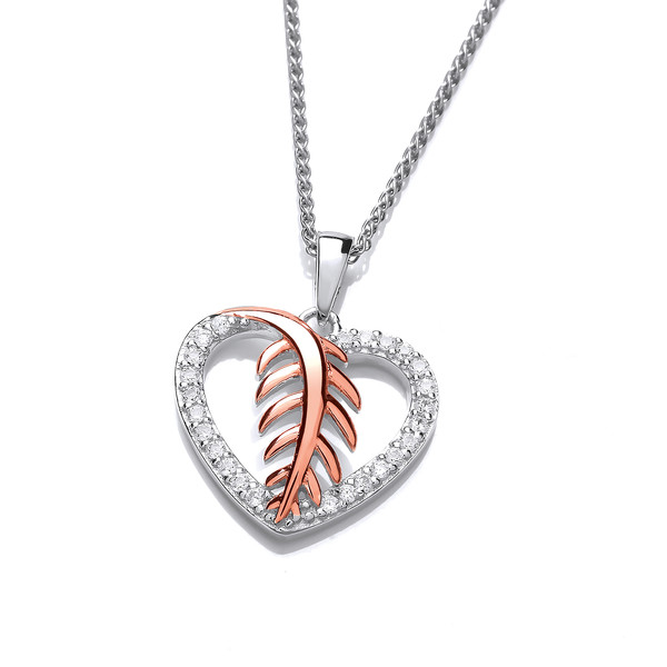 Feathered Heart Pendant