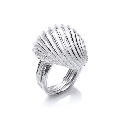 Silver Seashell Ring