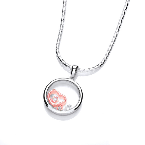 Celestial Love and Beauty Pendant with 16-18 Silver Chain