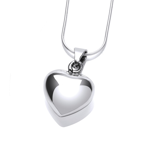 True Love Silver Heart Pendant with 16-18 Silver Chain