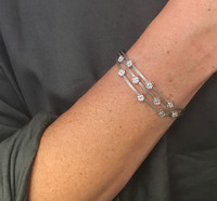 Silver & Cubic Zirconia Galaxy Bracelet