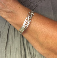 Sterling Silver Woven Bangle