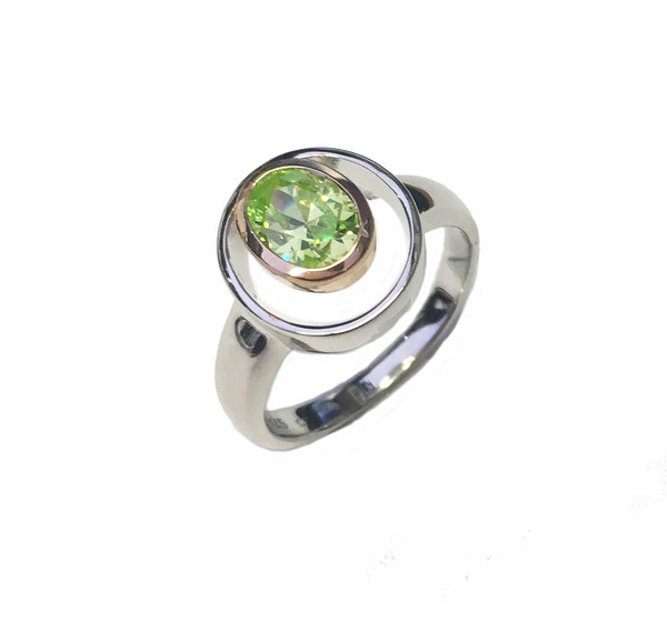 Silver Rennie Mackintosh Inspired Ring