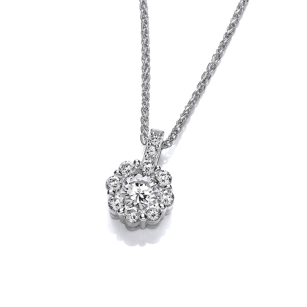 Cubic Zirconia Encrusted Pendant without chain