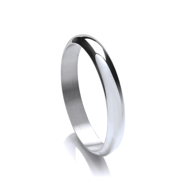 Sterling Silver Simple Circle Bangle