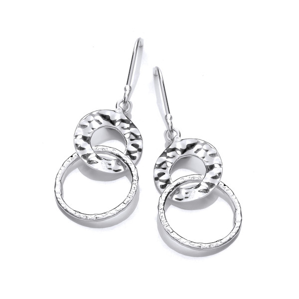 Silver Rings Drop Earrings