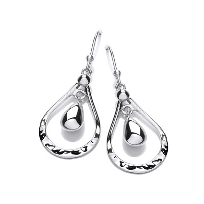 Silver Lantern Drop Earrings