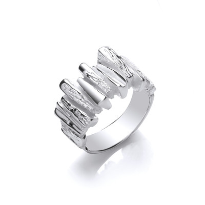 Silver Steps Ring