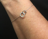 Silver & Cubic Zirconia Eternal Love Bracelet